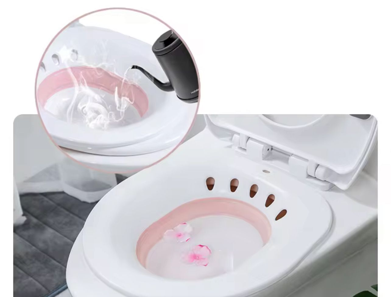 Expandable Sitz Bath Basin